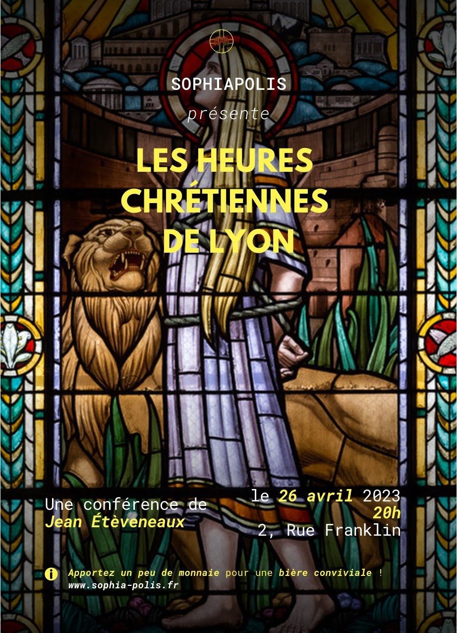 Affiche de la prochaine conférence